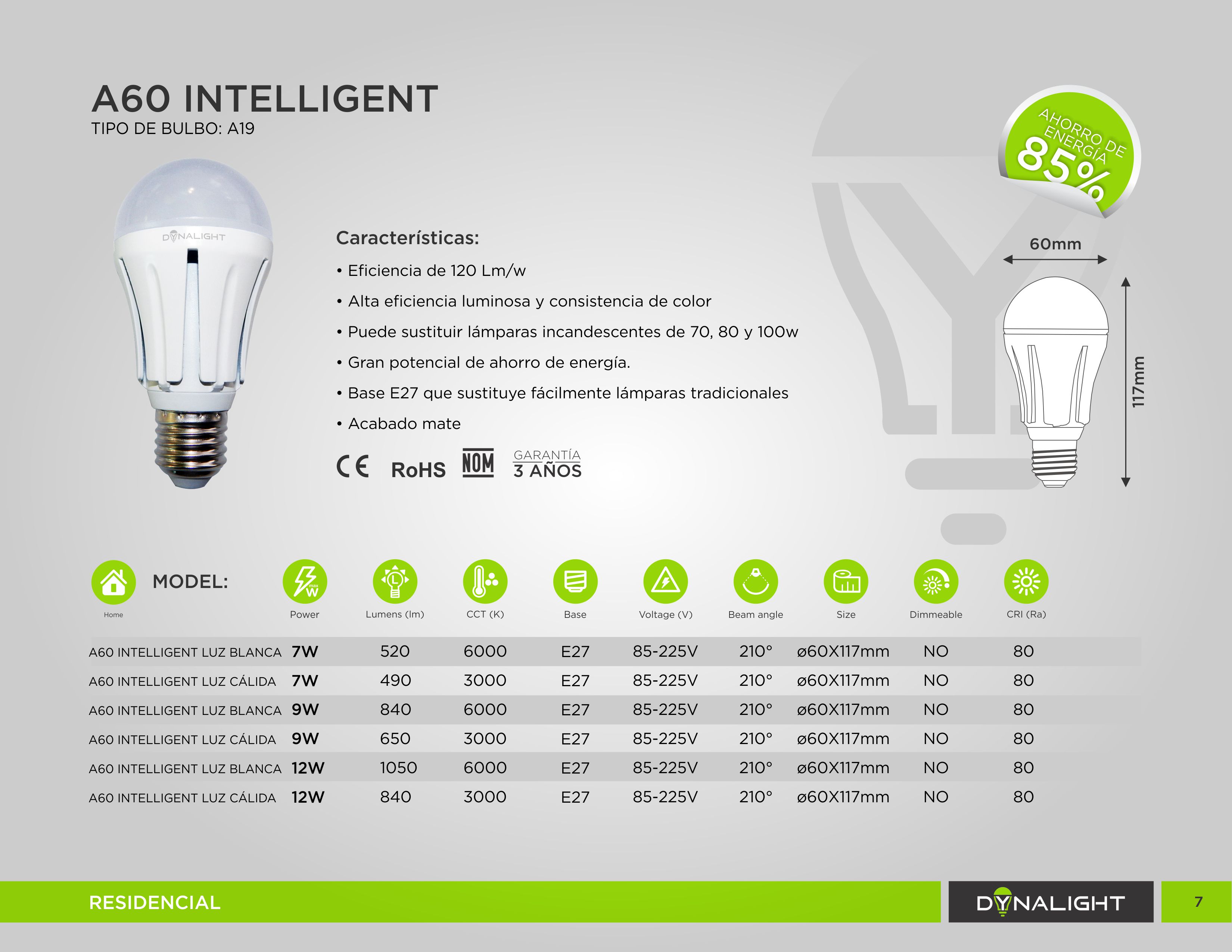 a60 intelligent led lamp